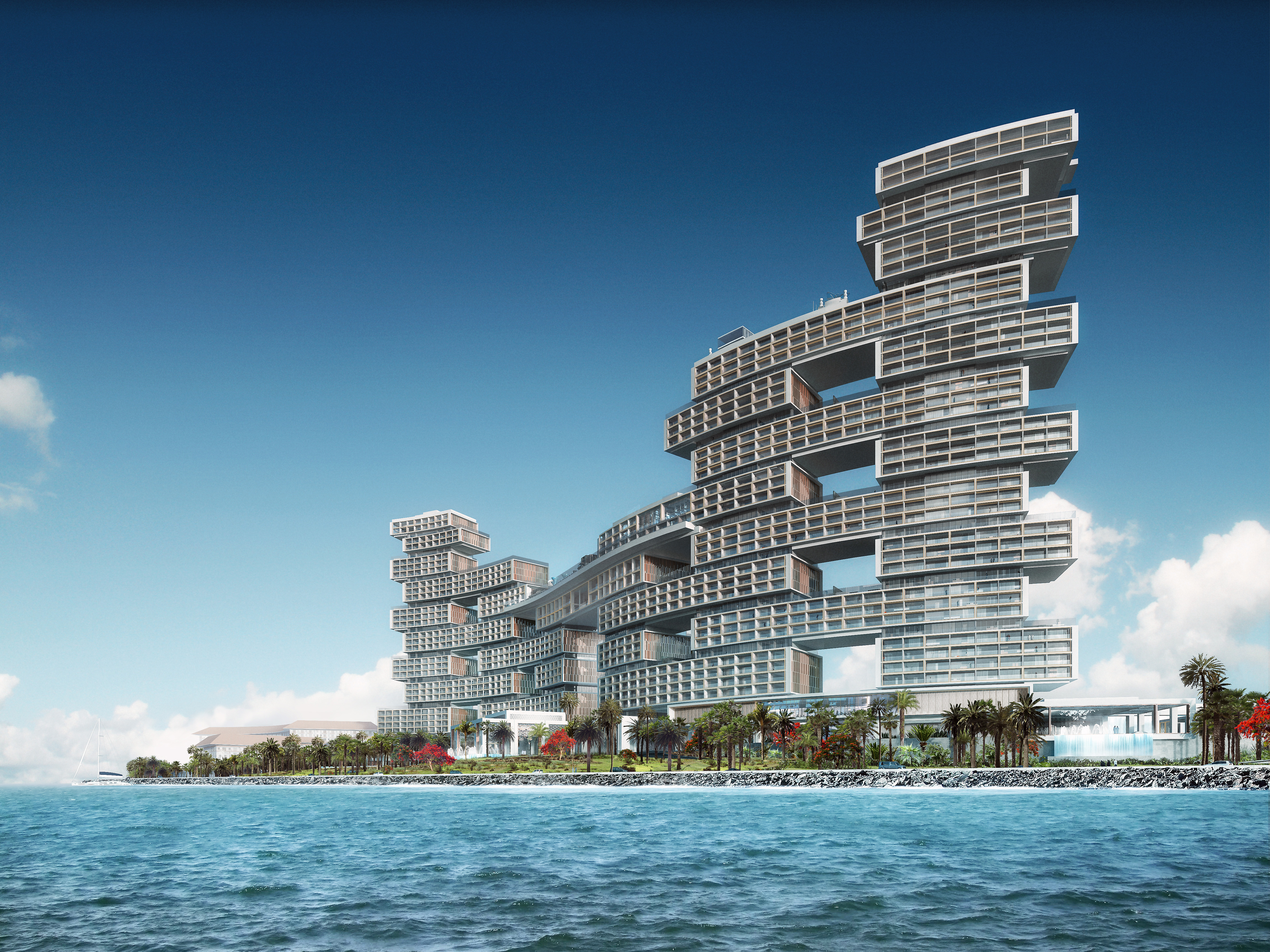 Дубай отели 2023. The Royal Atlantis Residences Dubai. Атлантис 2 Дубай. Атлантис Роял Дубай отель. Новый отель Атлантис Дубай.